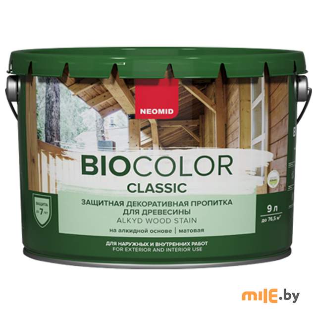 Защитная декоративная пропитка Neomid Bio Color Classic 9 л (орегон)