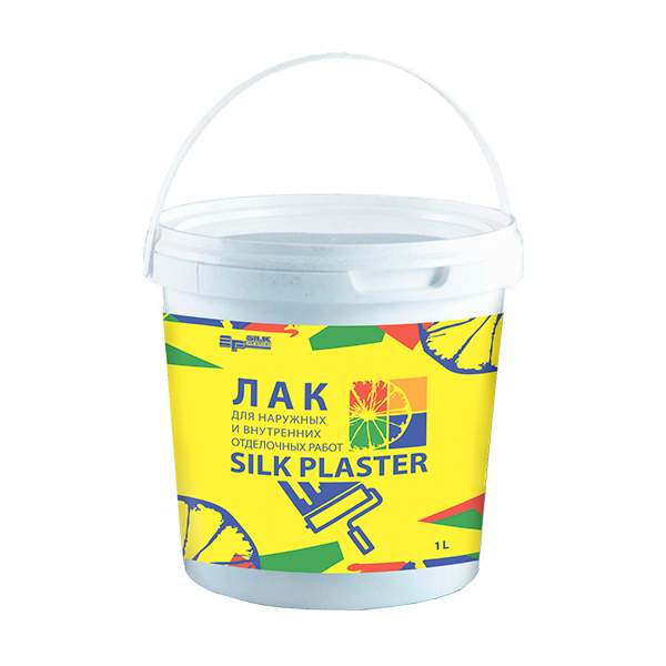 Лак SILK PLASTER 1л расход 10-12,5м2