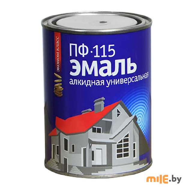 Эмаль Эконом ПФ-115 алкидная универсальная серая 0,8 кг