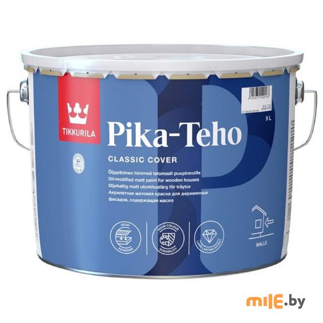 Краска Tikkurila PIKA-TEHO С матовая 9 л прозрачный