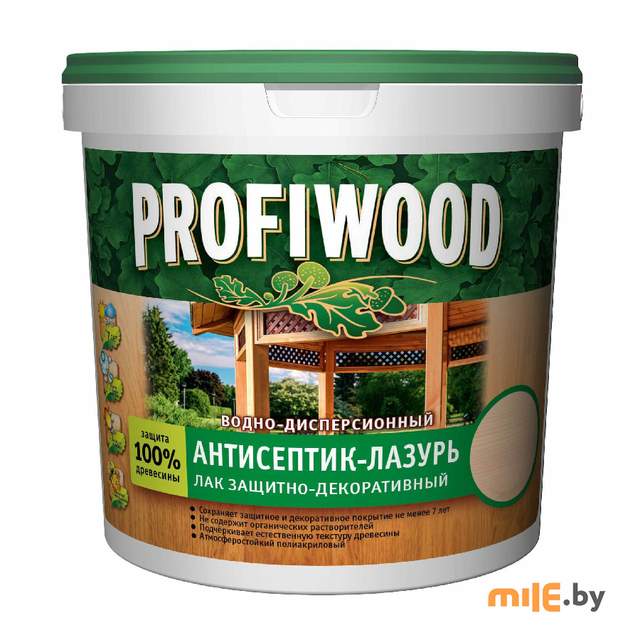 Антисептик-лазурь Profiwood 0,9 л / 0,9 кг (белый)