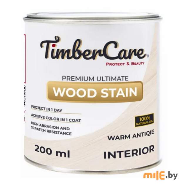 Масло тонирующее высокой прочности TimberCare 350003 (античный белый) 0,2 л