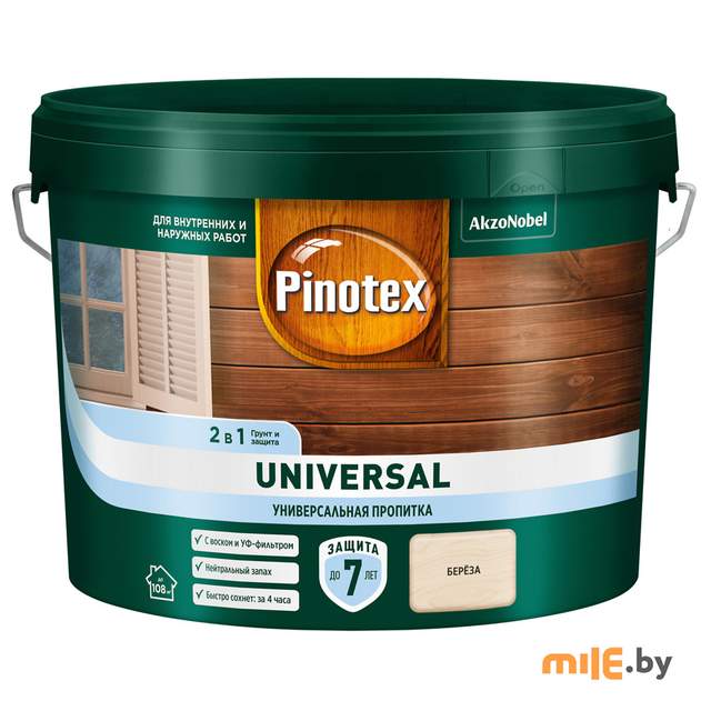 Пропитка Pinotex Universal 2 в 1 Береза 9 л (5620551)
