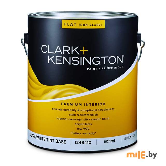 Краска интерьеная Ace Clark Kensington Premium Flat 124B410-2 (Ultra White) 0,946 л