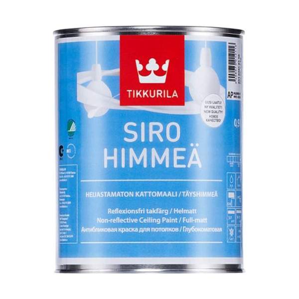 Краска акрилатная Tikkurila Siro Himmea AP глубокоматовая 0,9 л (белый)