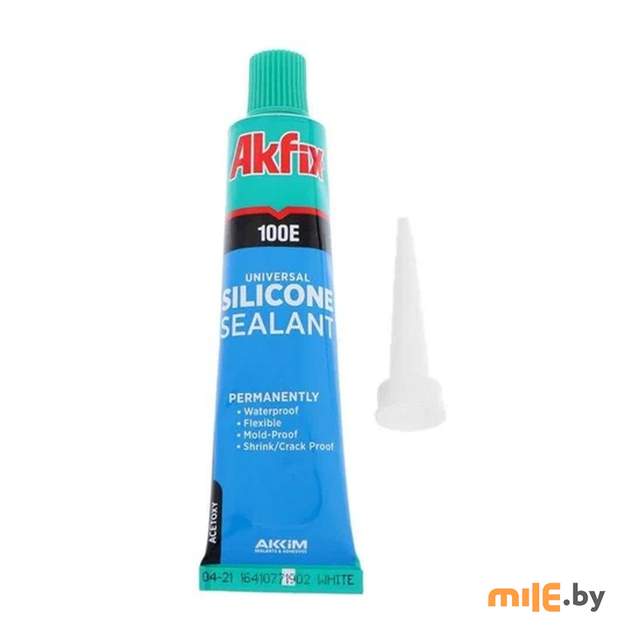 Силикон в тубах Akfix 100E 50 мл (белый)