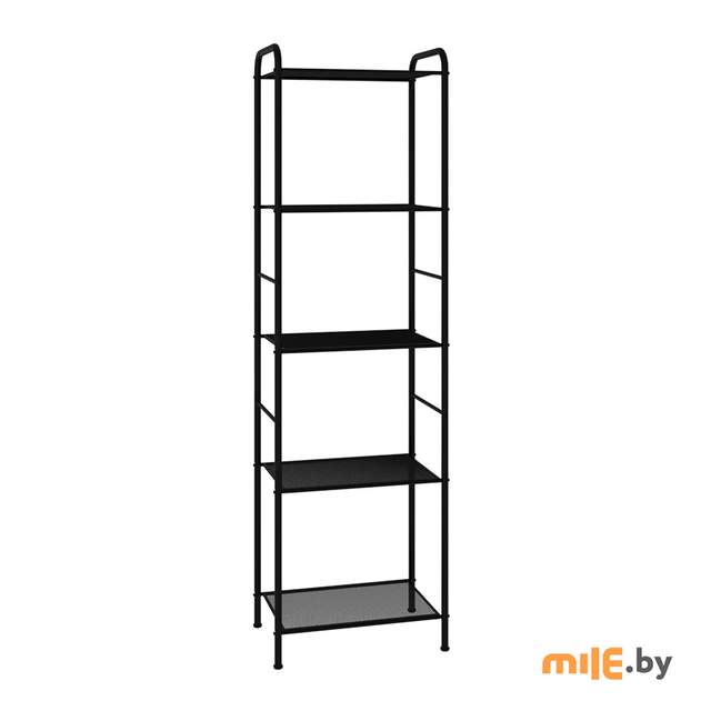Стеллаж ЗМИ Валенсия 15 чёрный 156x30x46 см