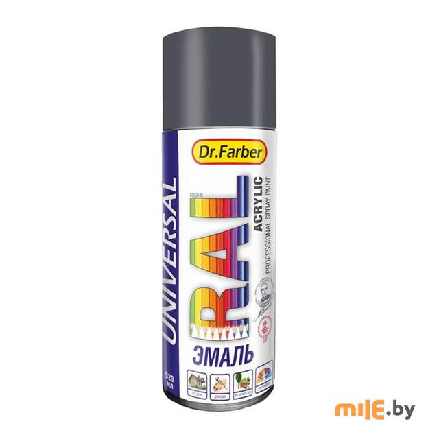 Эмаль-аэрозоль Dr.Farber 07212-270 RAL 7024 520 мл