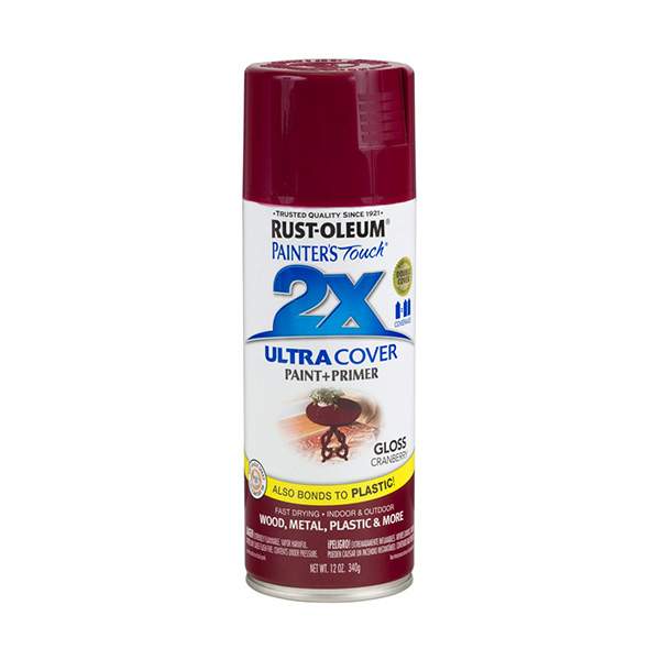 Краска акрило-алкидная Rust-Oleum Painters Touch Ultra Cover 2X 249863 глянцевая 0,34 (клюква)
