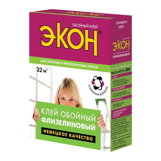 Клей для обоев ЭКОН Флизелиновый (2077903) 200 г