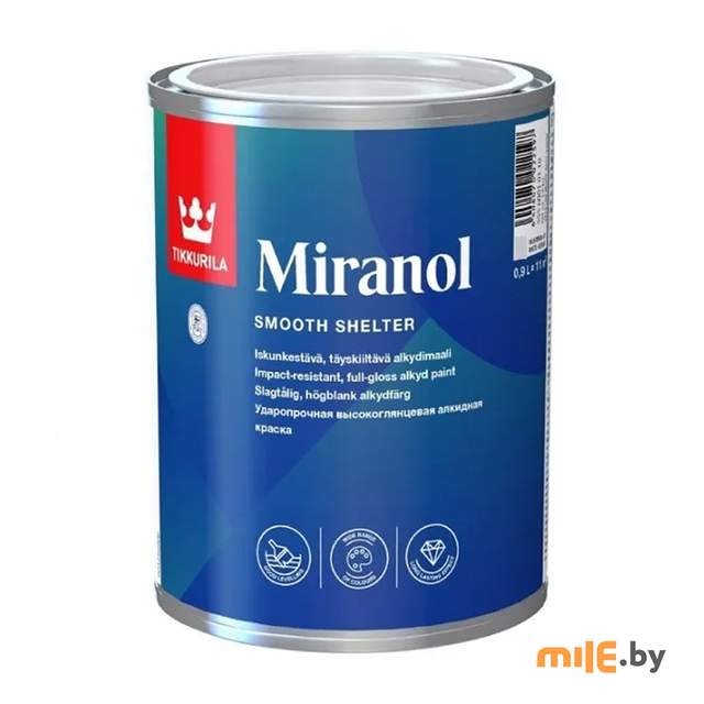 Эмаль Tikkurila Миранол Тикс (белый) 0,9 л