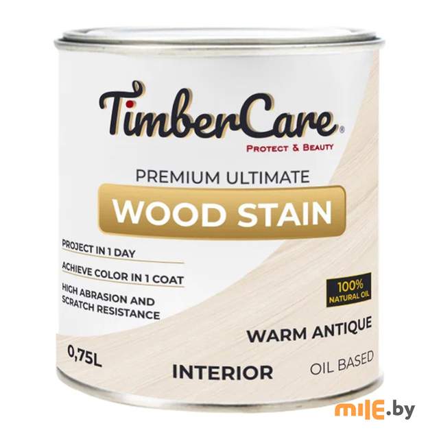 Масло тонирующее высокой прочности TimberCare 350004 (античный белый) 0,75 л