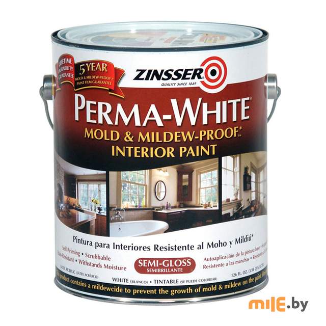 Краска акрилатная Zinsser 02761 3,78 л (белый)