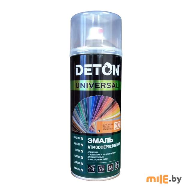 Эмаль алкидная атмосферостойкая Deton Universal 520 мл (красный)