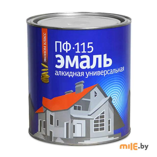 Эмаль Эконом ПФ-115 алкидная универсальная черная 1,8 кг