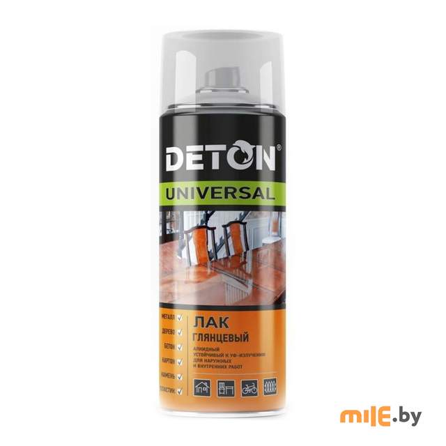 Лак алкидный Deton Universal глянцевый атмосферостойкий 520 мл