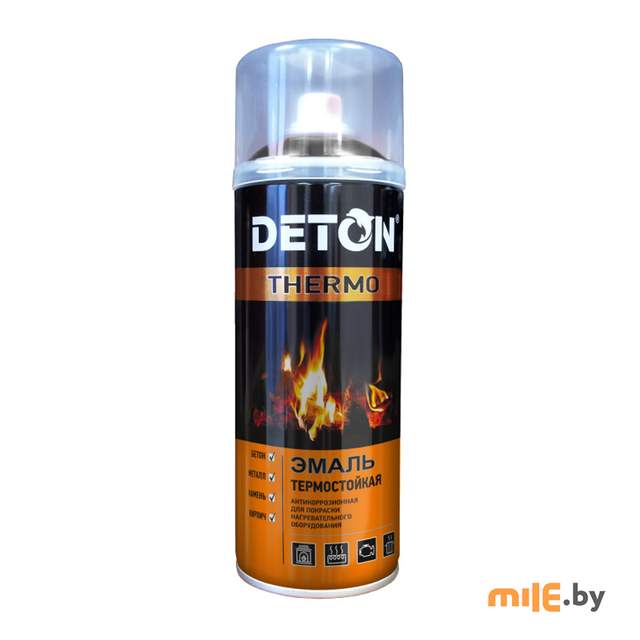 Эмаль термостойкая Deton Thermo 520 мл (чёрный)