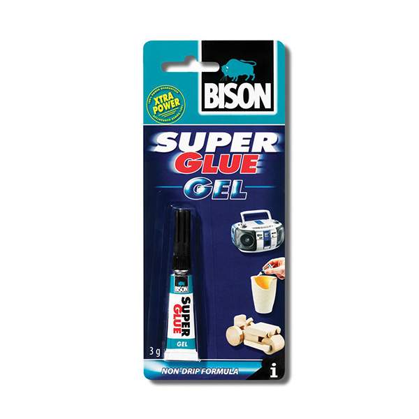 Суперклей Bison прозрачный 3 г