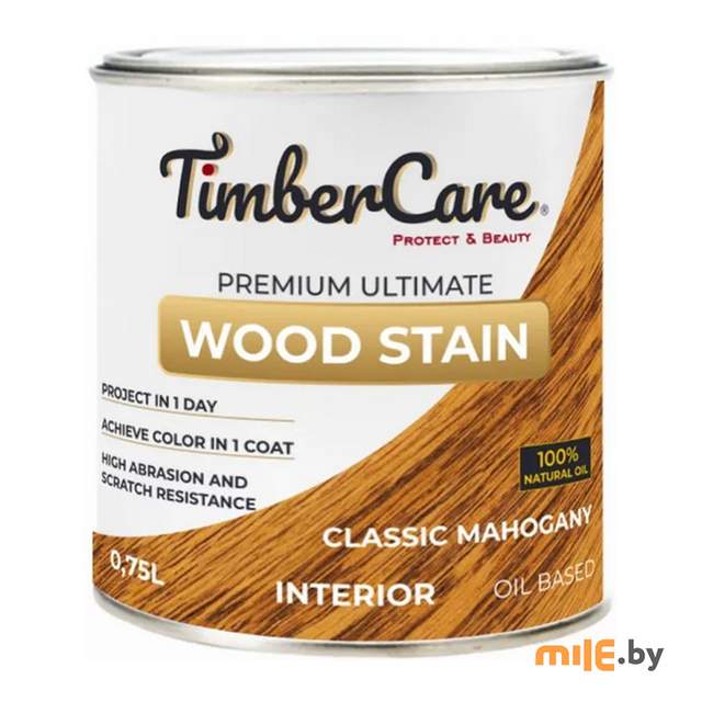 Масло тонирующее для дерева TimberCare 350014 (классический махагон) 0,75 л
