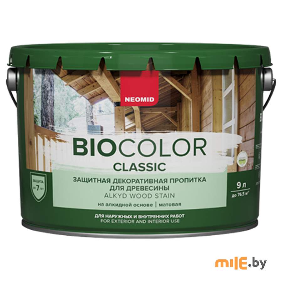 Защитная декоративная пропитка Neomid Bio Color Classic 9 л (тик)