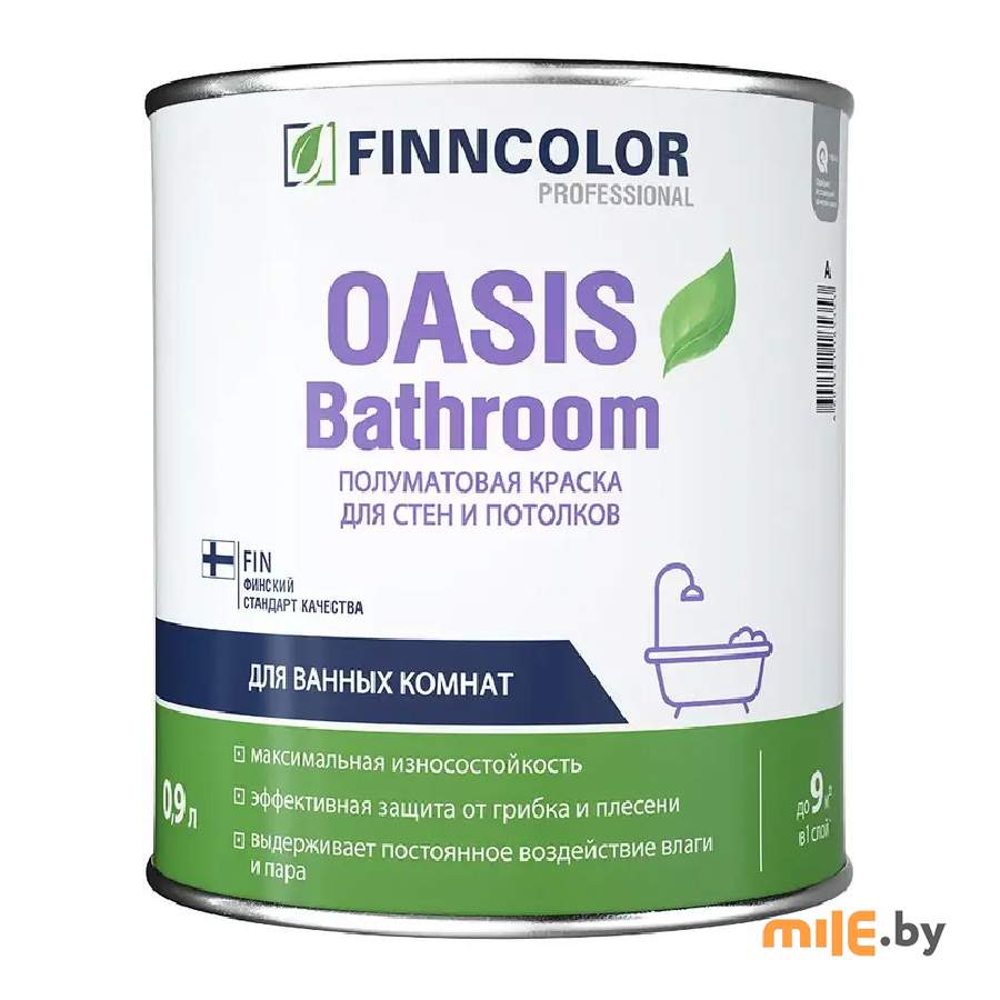 Краска для влажных помещений Oasis Oasis Bathroom A 0,9 л