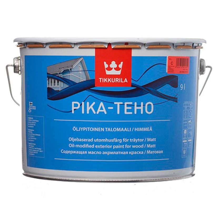 Краска для наружных деревянных поверхностей Tikkurila PIKA-TEHO А 9 л