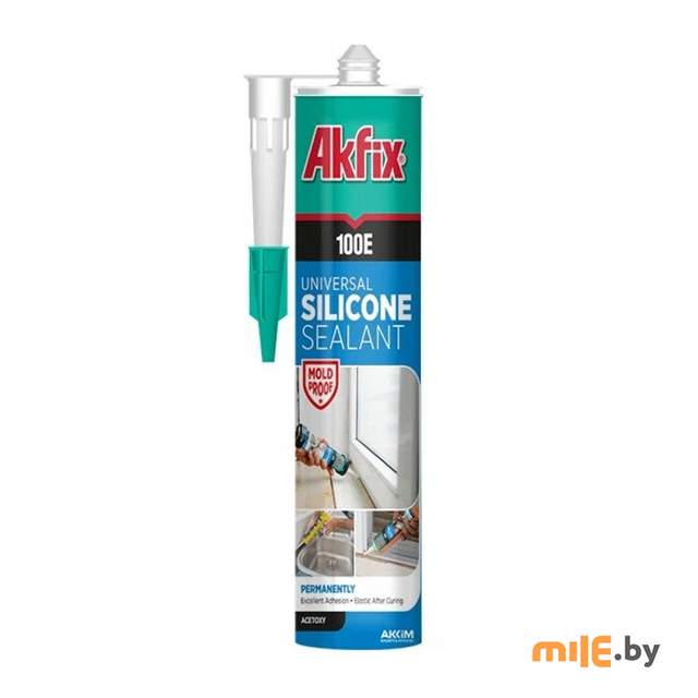 Универсальный силикон Akfix 100E 280 мл (черный)