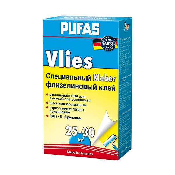 Клей для обоев Vlies Euro 3000 200 г