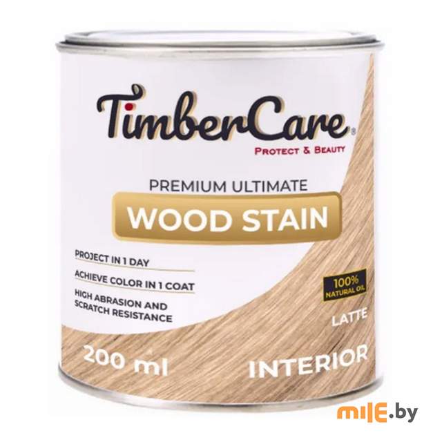 Масло тонирующее для дерева TimberCare 350017 (латте) 0,2 л