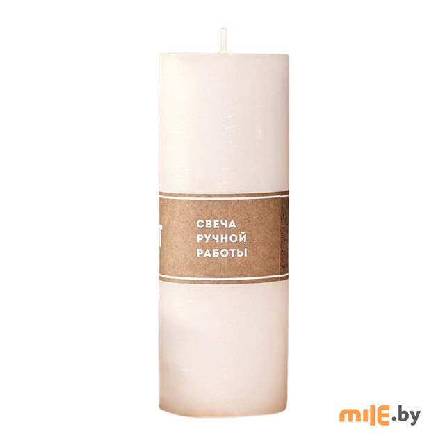 Свеча декоративная Melt (7,5x20 см) белая