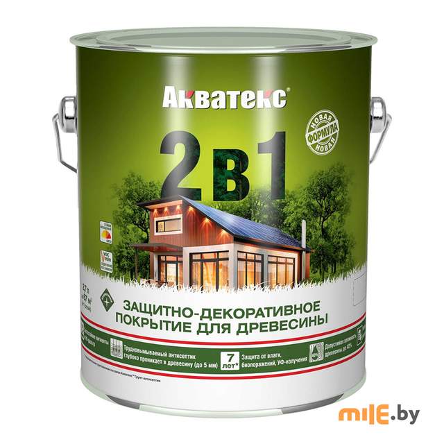 Состав Акватекс 2 в 1 белый 2,7 л