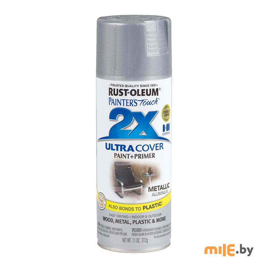 Аэрозольная краска Rust-Oleum Painters Touch 249128 340 мл (алюминиевый металлик)