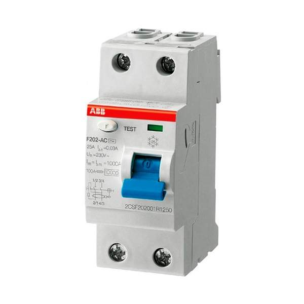 Устройство защитного отключения (УЗО) ABB 40 А F202 (2CSF202001R1400)