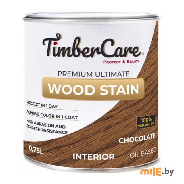 Масло тонирующее высокой прочности TimberCare 350026 (шоколад) 0,75 л