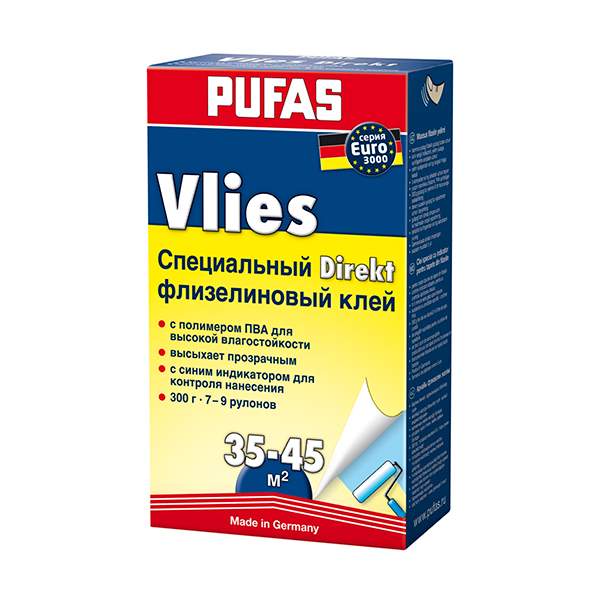 Клей для обоев PUFAS Vlies Direkt Euro 3000 300 г