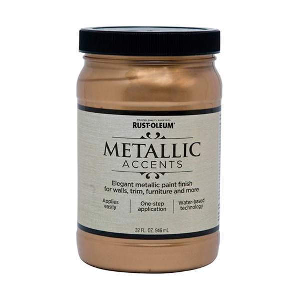 Краска акриловая Rust-Oleum Metallic Accents 253537 глянцевая 0,946 (светлое золото)