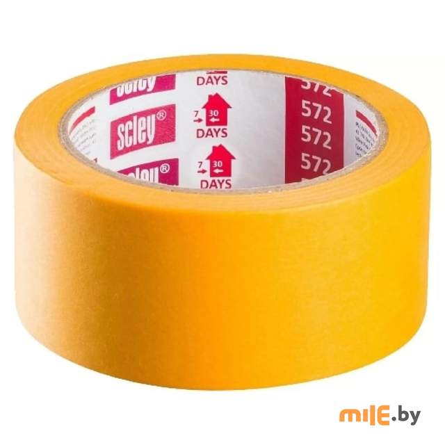 Лента малярная Scley 572 (0300-723348) желтый 48мм х 33м
