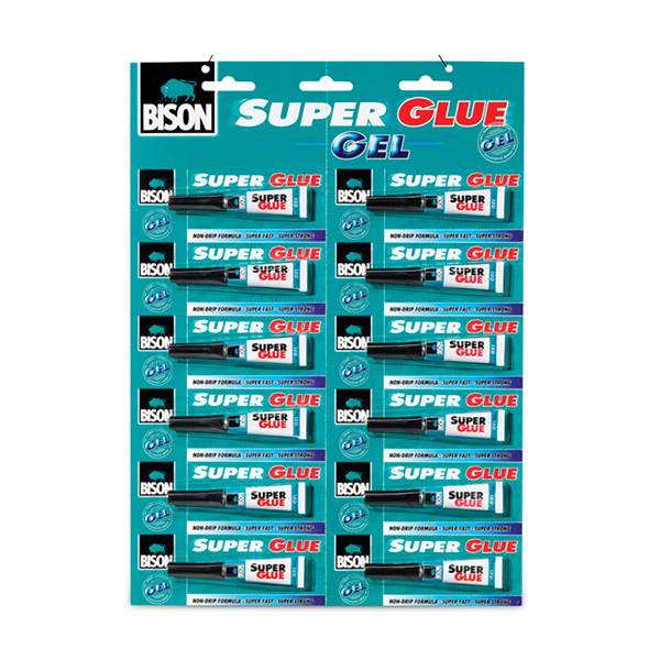 Суперклей Bison Super Glue Gel прозрачный 2 г