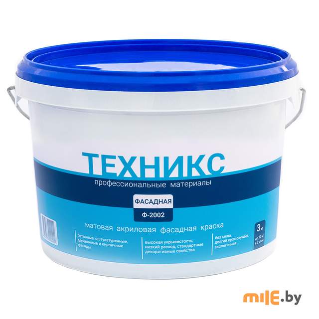 Краска Техникс Фасад ВД-АК-1 Ф-2002 P шоколад 3 кг