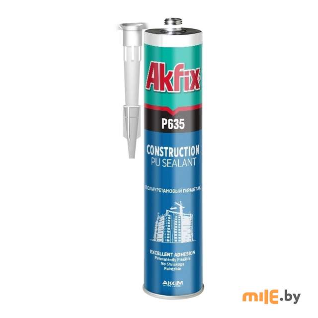 Герметик Akfix P635 ПУ 310 мл (серый)