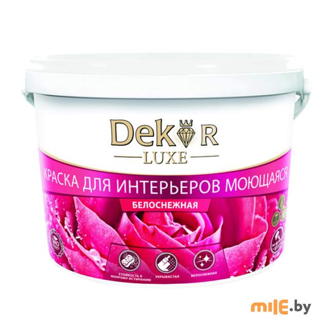 Краска Dekor ВД-АК 216 (7 кг, белоснежный)