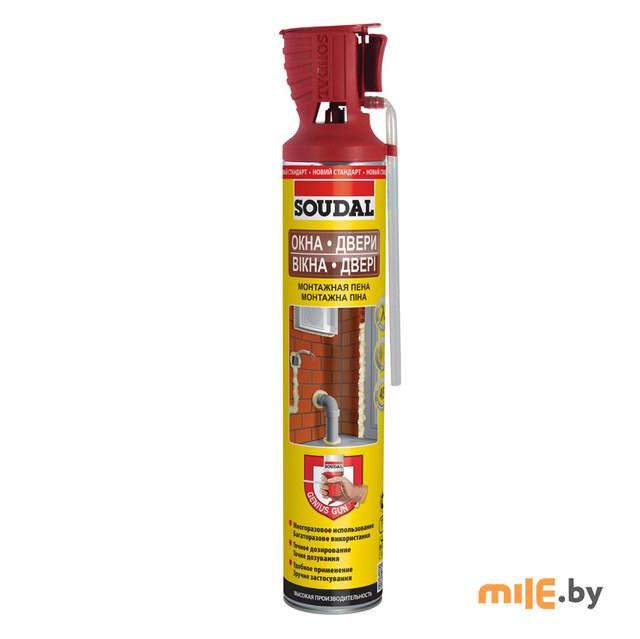 Монтажная пена Soudal Окна Двери Genius Gun 750 мл
