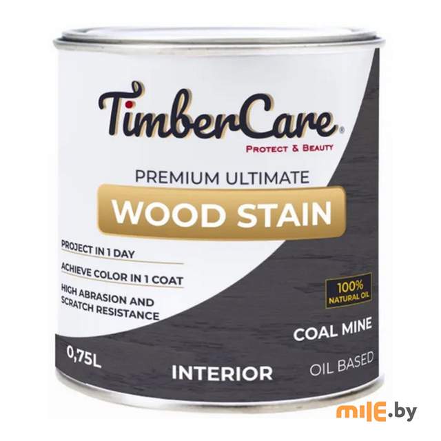 Масло тонирующее высокой прочности TimberCare 350030 (угольная шахта)  0,75 л