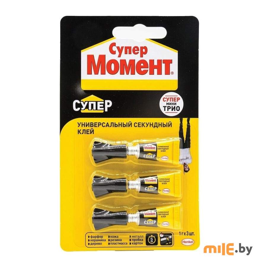 Суперклей секундный Момент универсальный (2357275) 1 г 3 шт.