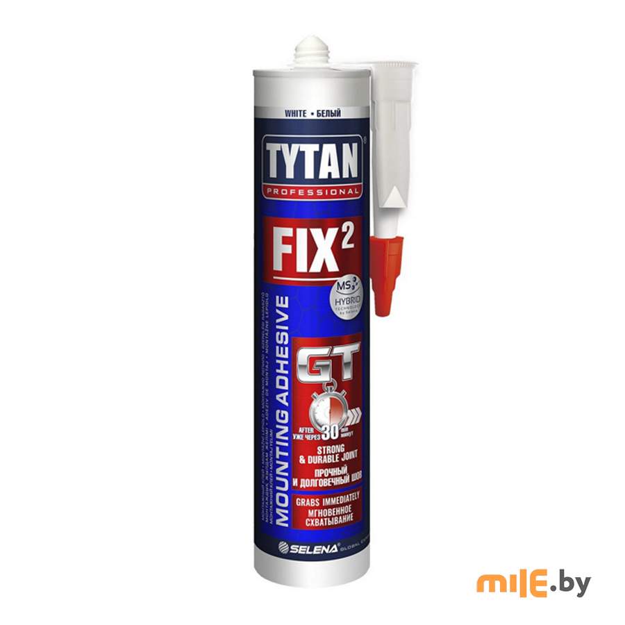 Клей-Герметик Tytan Professional Монтажный Fix 2 GT 290 мл 73891