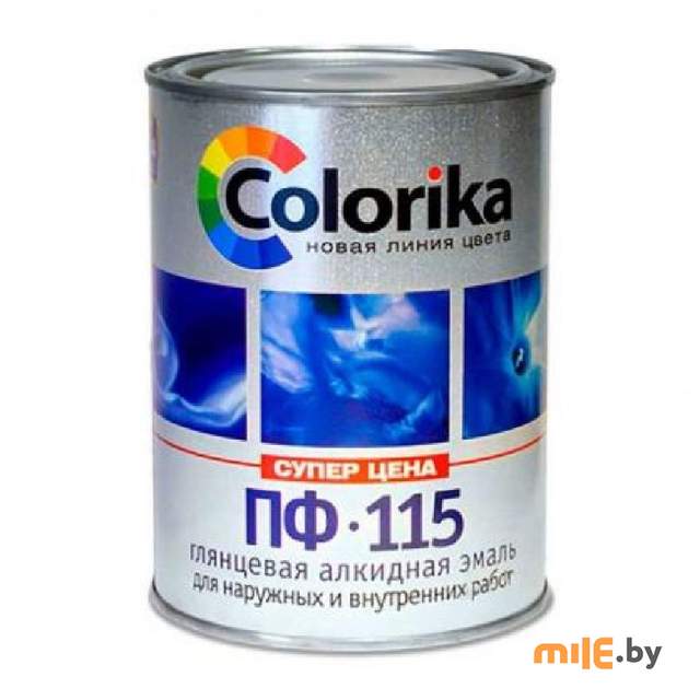 Эмаль ПФ-115 Colorika белая матовая 0,9 кг