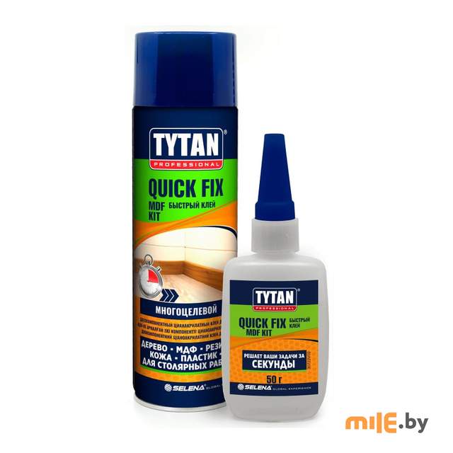 Универсальный набор Tytan Professional (62925) клей цианоакрилатный 50 г + активатор 200 мл