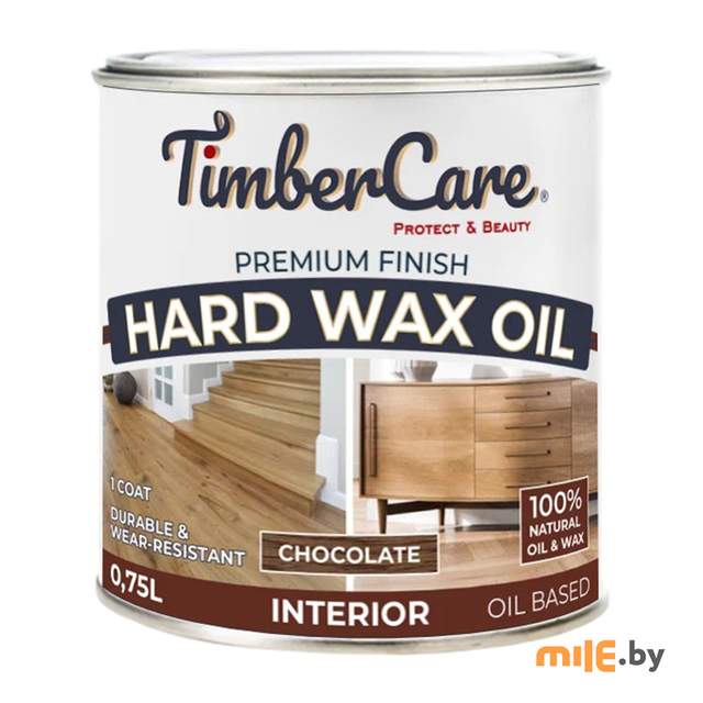 Защитное масло с твердым воском TimberCare 350062 (шоколадный) 0,75 л