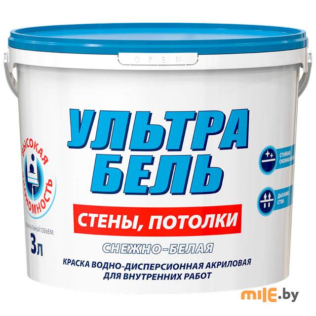 Краска акриловая Sniezka ULTRA BIEL матовая 4,2 (белый)