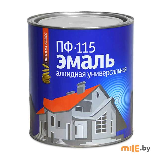 Эмаль Эконом ПФ-115 алкидная универсальная красная 1,8 кг